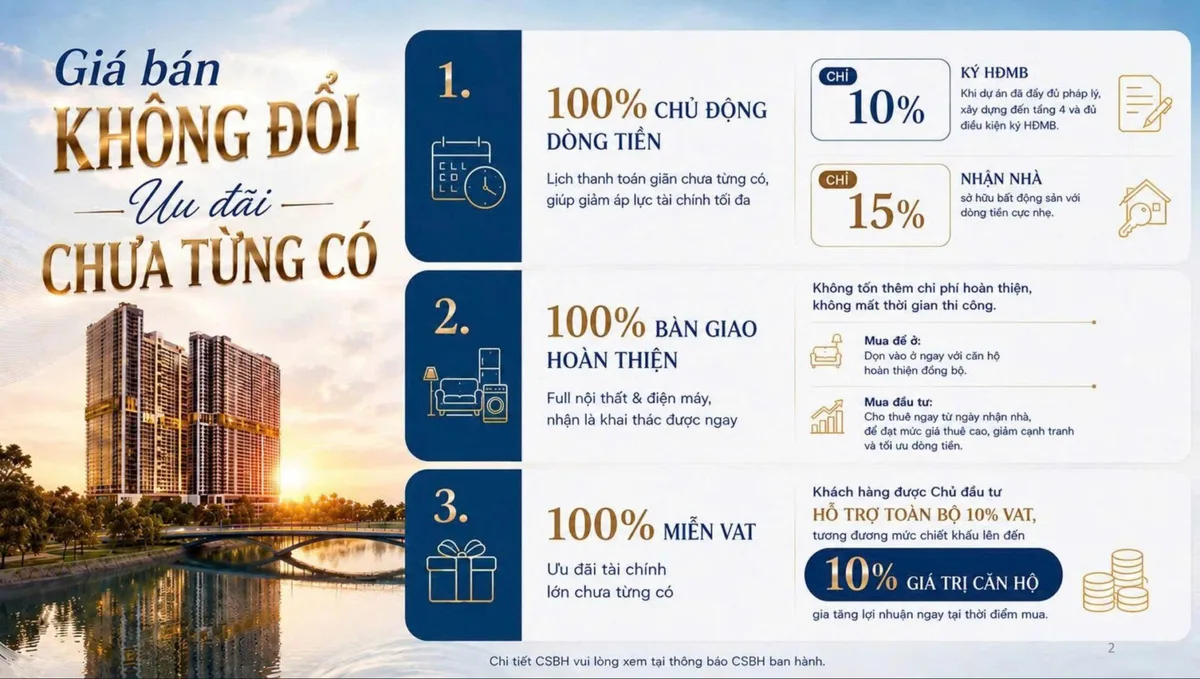 Bảng giá tham chiếu khi định giá bán căn hộ The Gió