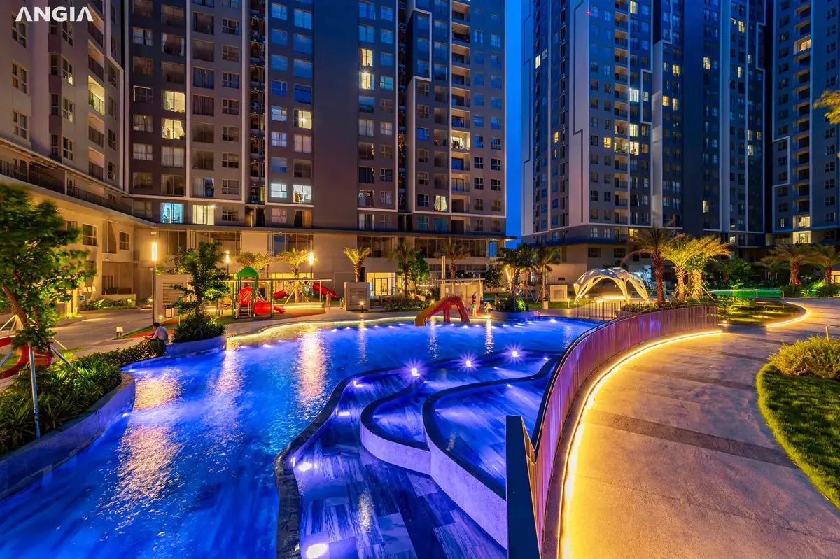 Phối cảnh không gian sống tại khu đất ven sông
