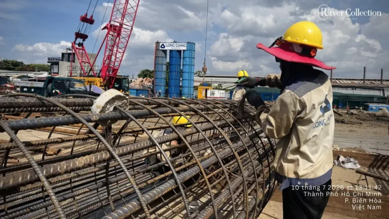 Nhà thầu nền móng Long Giang Foundation thi công tại dự án River Collection