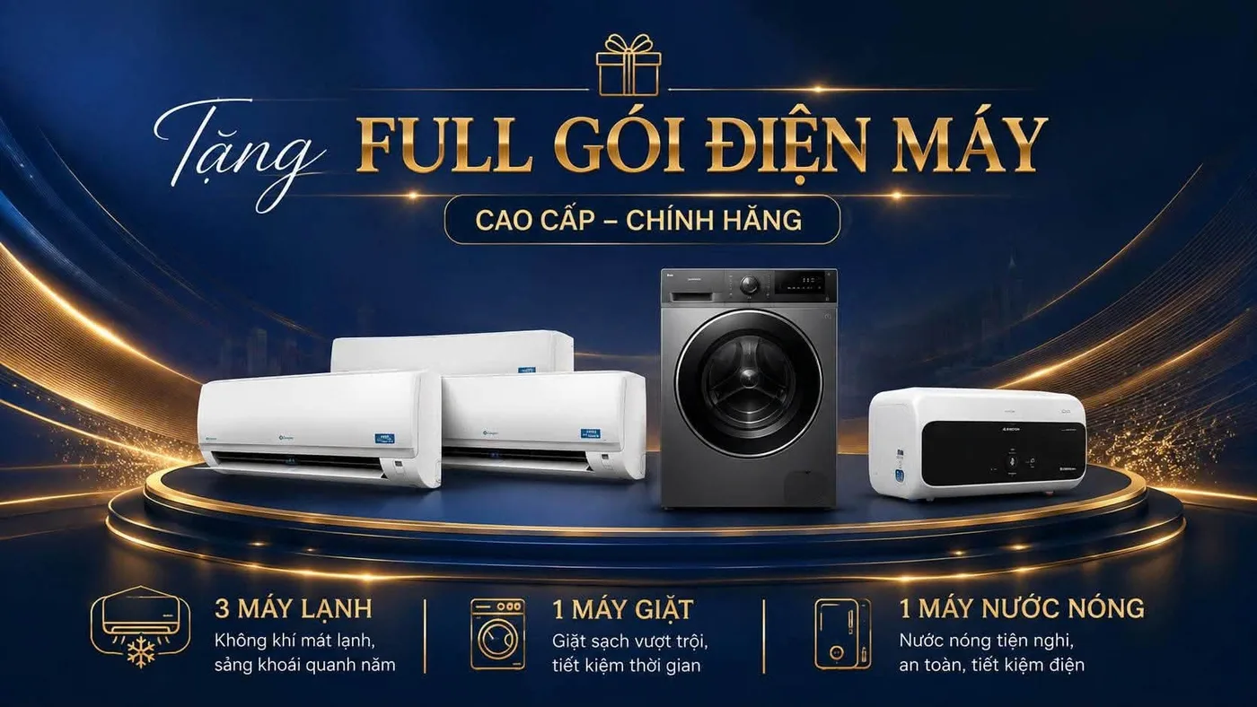 Quà tặng gói điện máy trong chính sách bán hàng The Gió Riverside